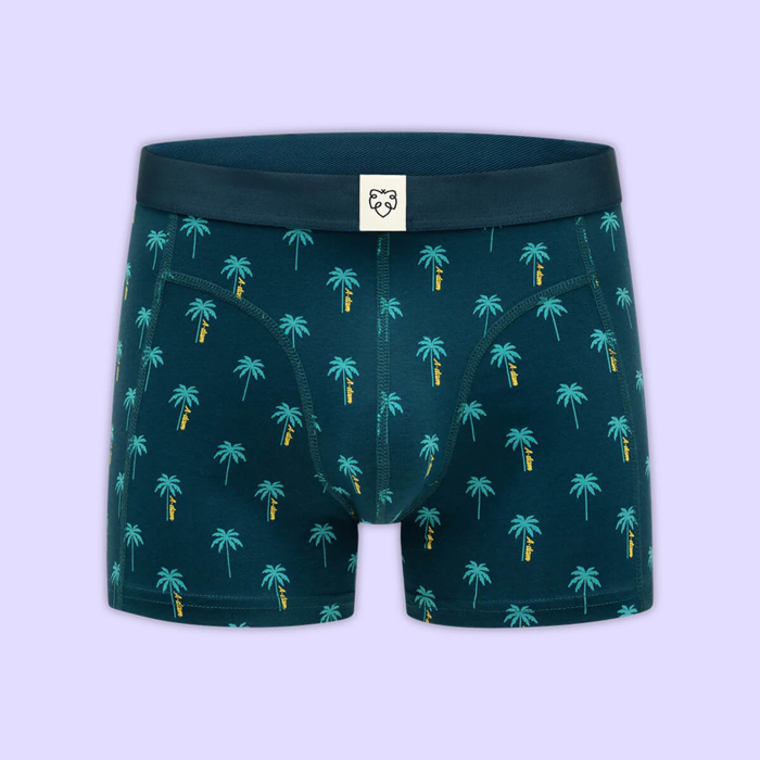 ADAM BOXER BRIEF BLUE A DAM PALMS AOP REFLECTING POND M