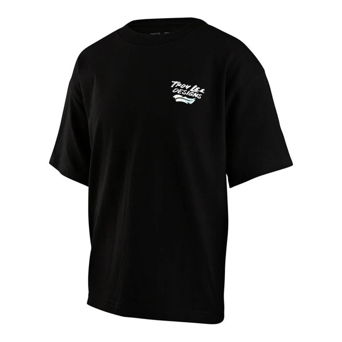 TROY LEE DESIGNS FEATHERS T-SHIRT FEATHERS BLACK / BLACK L