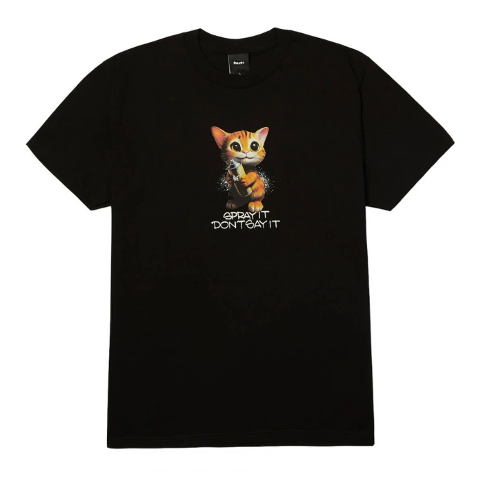 HUF SPRAY IT T-SHIRT BLACK S