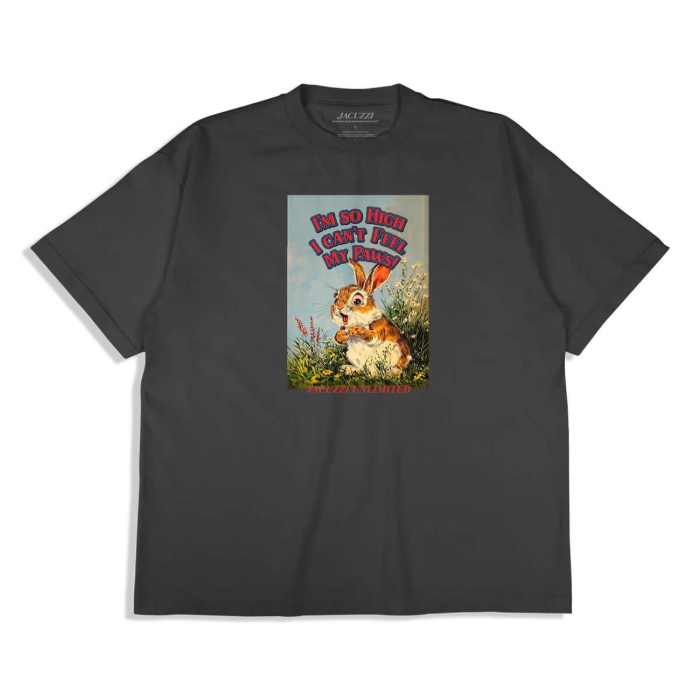 JACUZZI STORYBOOK GARMENT DYE PREMIUM T-SHIRT BLACK XL