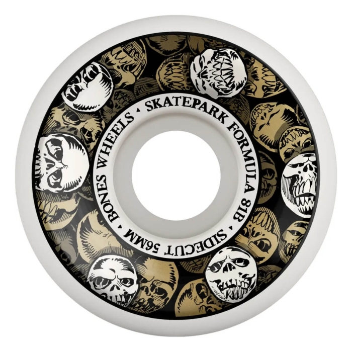 BONES SKATEPARK FORMULA 56MM SIDECUTS P5 81B OFF WHITE 56MM
