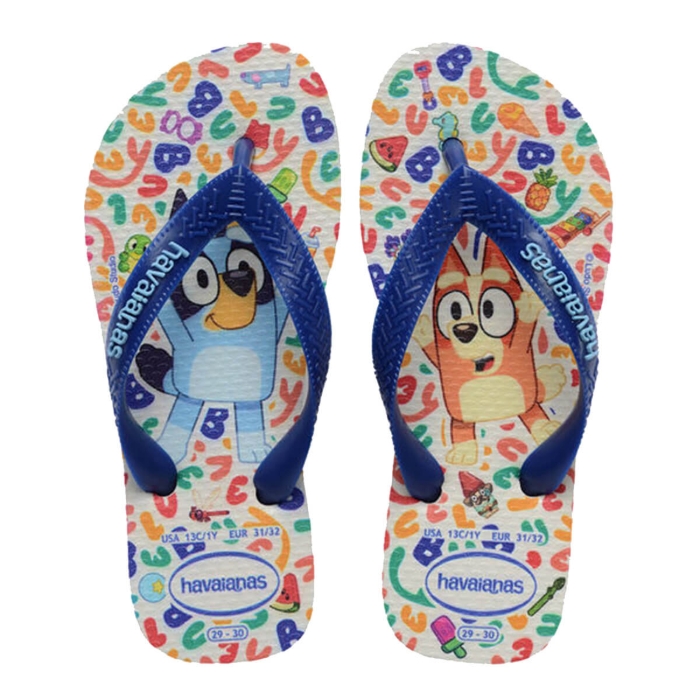HAVAIANAS BLUEY WHITE/MARINE BLUE 27/38