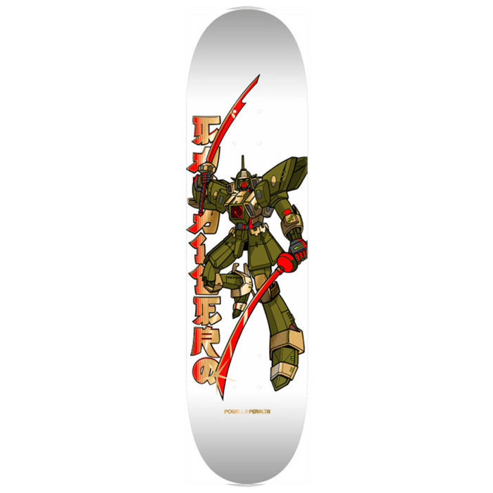 POWELL CAB GUNDAM 243 K20 WHITE/GOLD FOIL 8.25" DECK WHITE/GOLD 8.25"