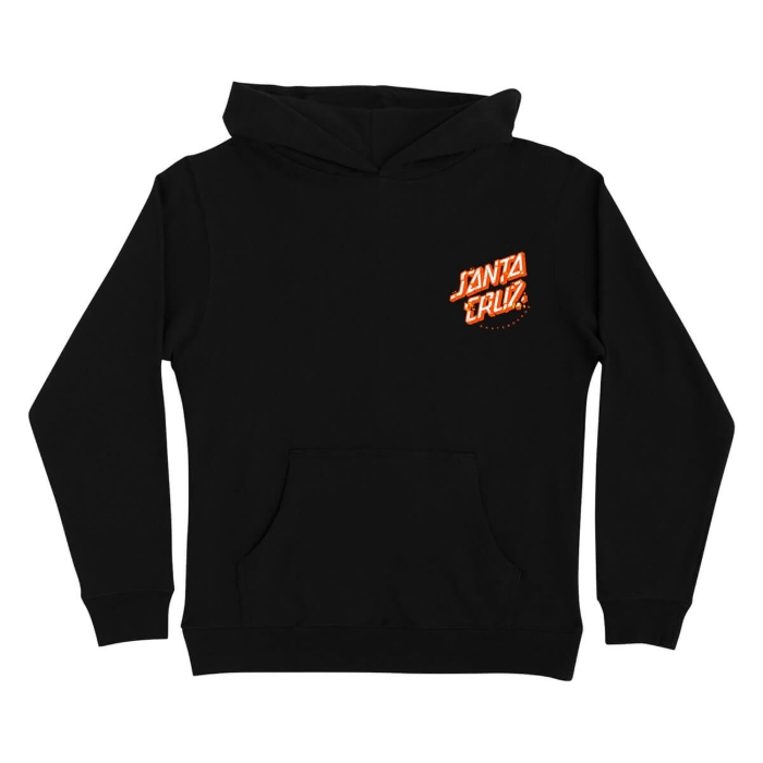 SANTA CRUZ YOUTH ROSKOPP SCREAMING FIVE HOOD BLACK 10-12