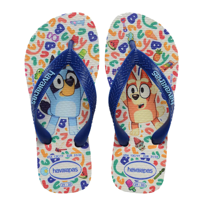 HAVAIANAS BLUEY WHITE/MARINE BLUE 27/38