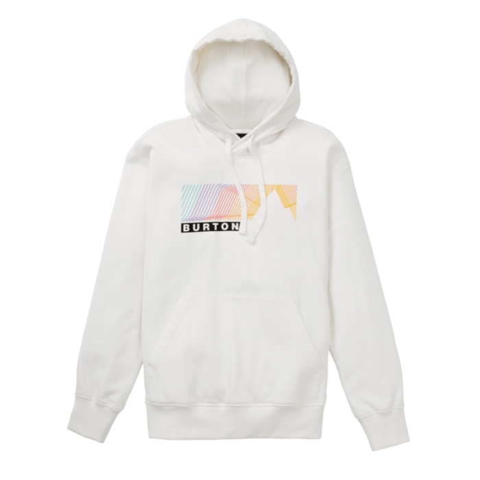 BURTON ELMORE HOODIE PULLOVER STOUT WHITE XS