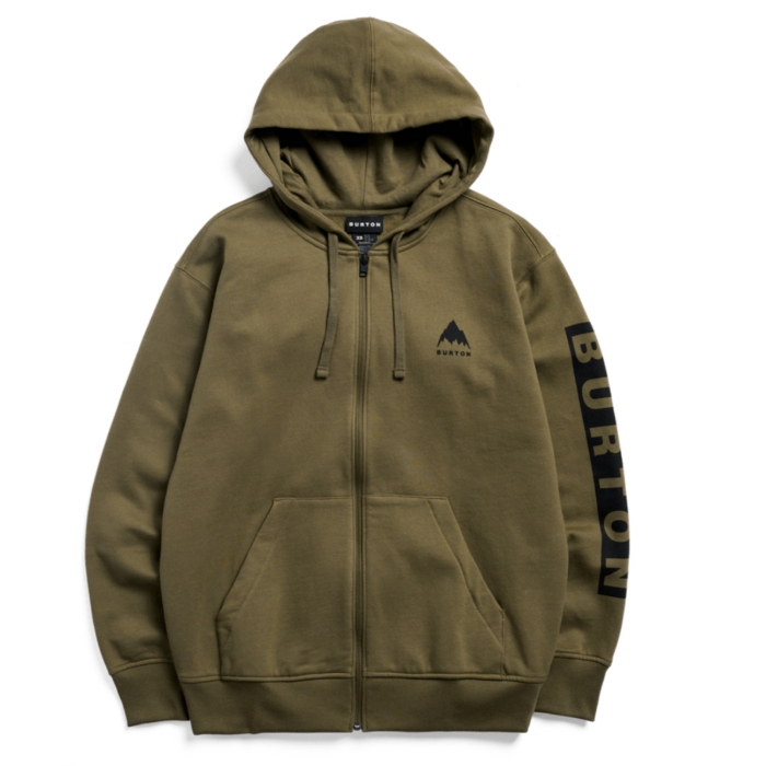 BURTON ELITE ZIP HOODIE PULLOVER DRIED MOSS L