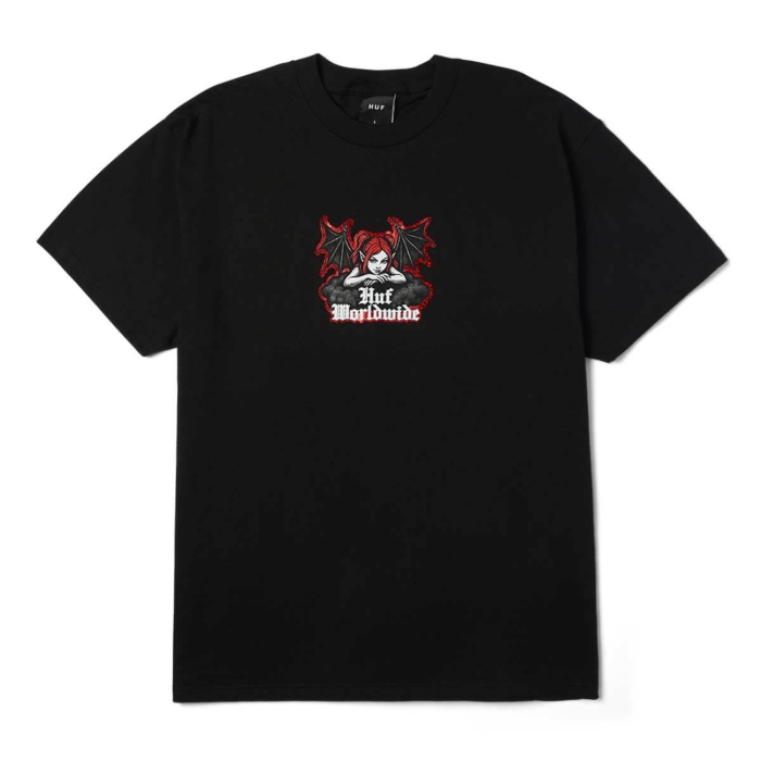 HUF CHAOS T-SHIRT BLACK S