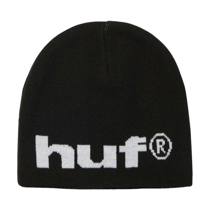 HUF 89 SKULL BEANIE BLACK/WHITE UNI