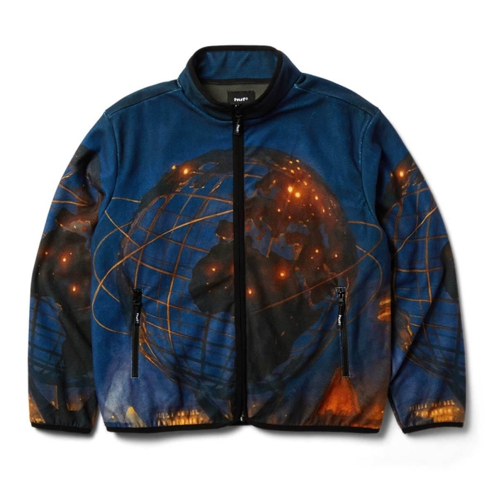 HUF FLUSHING POLAR FLEECE JACKET MULTI M