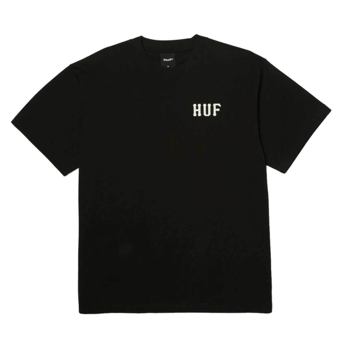 HUF CLASSIC H T-SHIRT BLACK/WHITE S