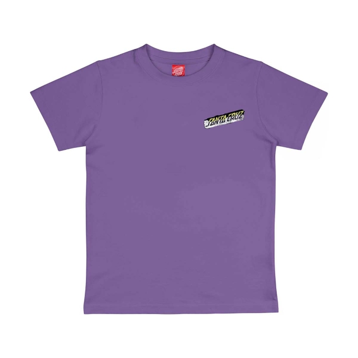 SANTA CRUZ YOUTH DAMAGED HAND T-SHIRT FRESH PURPLE 8-10