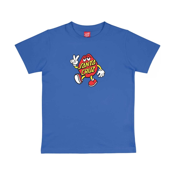 SANTA CRUZ YOUTH DOT GUY TTE T-SHIRT SAPPHIRE 6-8