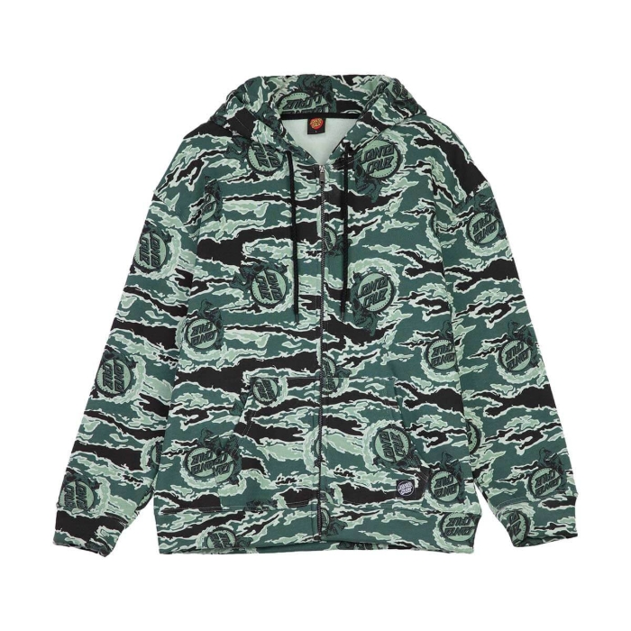 SANTA CRUZ COOPER ZIP HOOD PULLOVER FUSE CAMO S