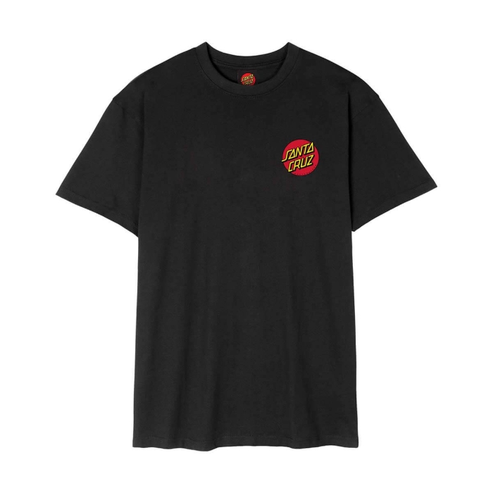 SANTA CRUZ CLASSIC DOT CHEST T-SHIRT BLACK S