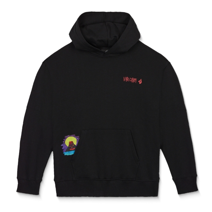 VOLCOM FA OZZY HOODIE PULLOVER BLACK XL