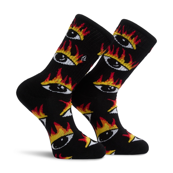 VOLCOM FA OZZY SOCK YOUTH BLACK UNI