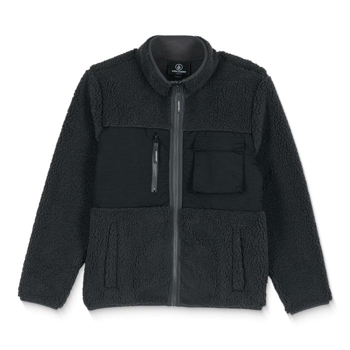 VOLCOM STORM STONE ZIP FLEECE ASPHALT BLACK M