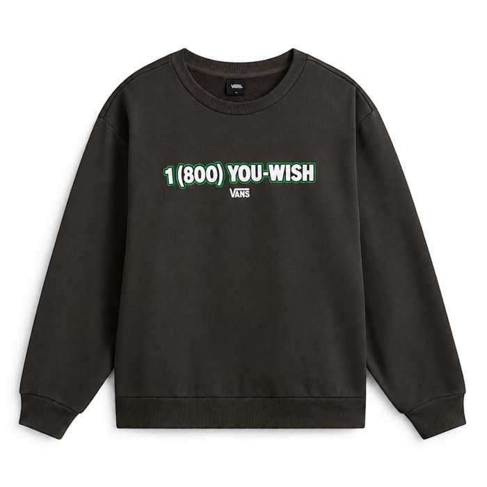 VANS W YOU WISH CREW FADED BLACK M